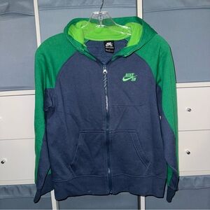 Nike Kids Spring Weight Cotton Zip Hoodie Sweatshirt size 140 10-12